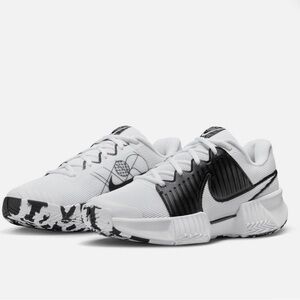 Nike Zoom Challenge White Black Women's Pickleball Shoe FQ4155-100 No Lid